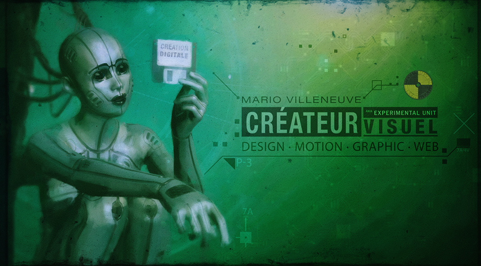 Mario Villeneuve, créateur visuel, scifi, futur, androide, robot